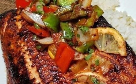 Jerk Lemon Pepper Salmon