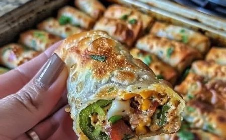 Air Fryer Cheeseburger Egg Rolls