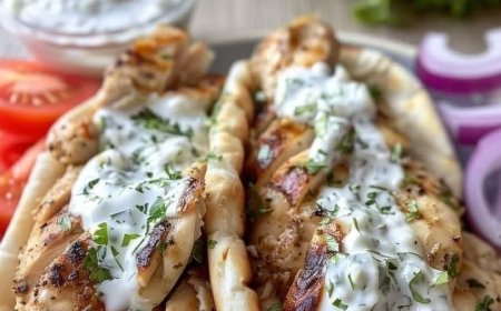 Greek Chicken Gyros