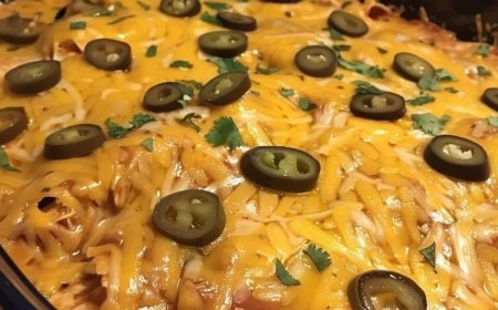 Delicious Chicken Enchilada Casserole