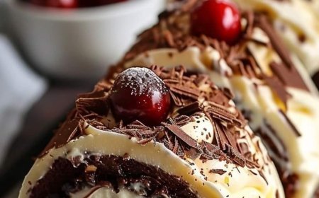 Chocolate Cherry Roulade