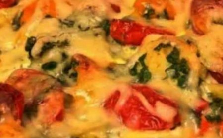 Hearty Cauliflower and Broccoli Vegetable Bake Recipe