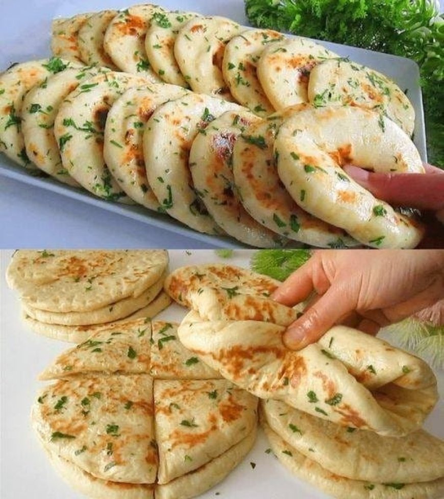 Homemade Garlic Herb Flatbread