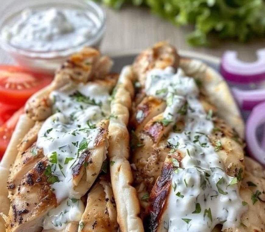 Greek Chicken Gyros