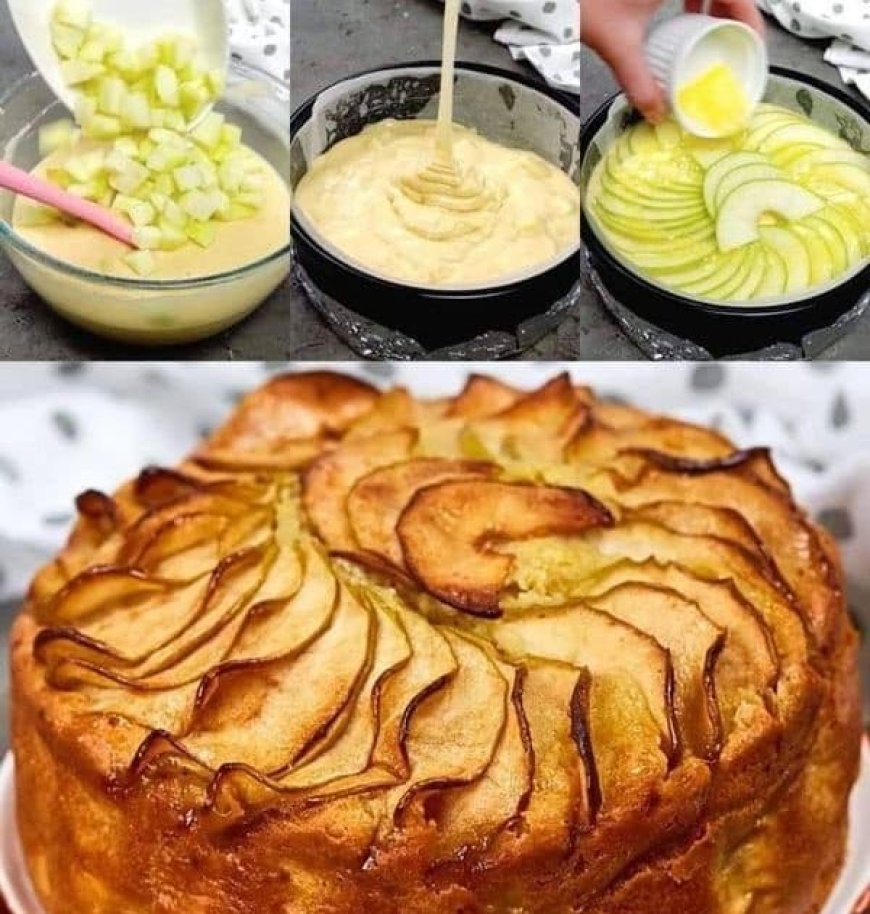 Delicious apple yogurt cake