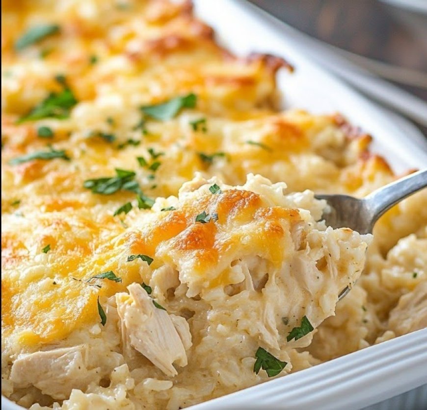 Here is a recipe for Angel Chicken Rice Casserole