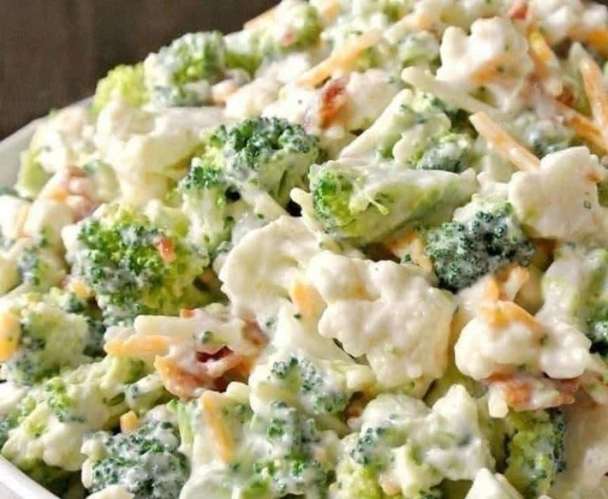 Broccoli Cauliflower Salad