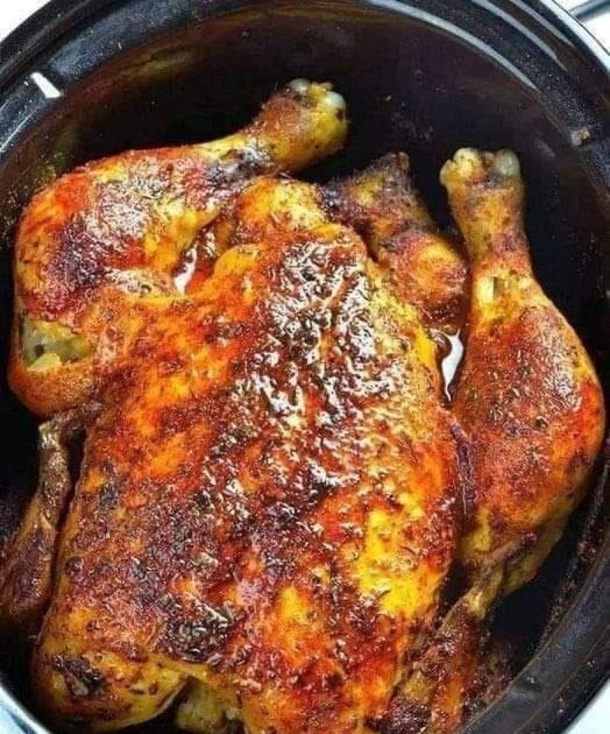 Slow Cooker Whole Roasted Chicken