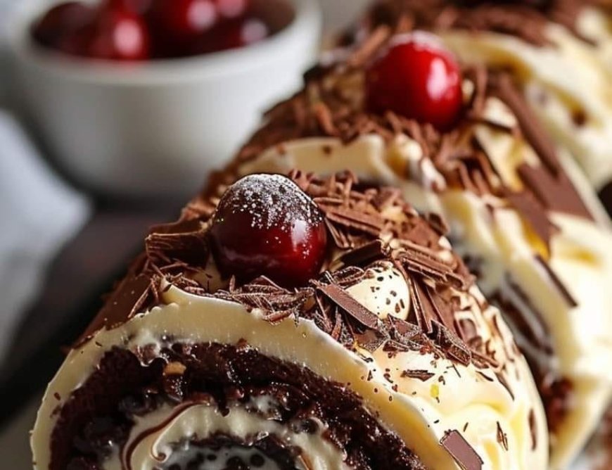 Chocolate Cherry Roulade