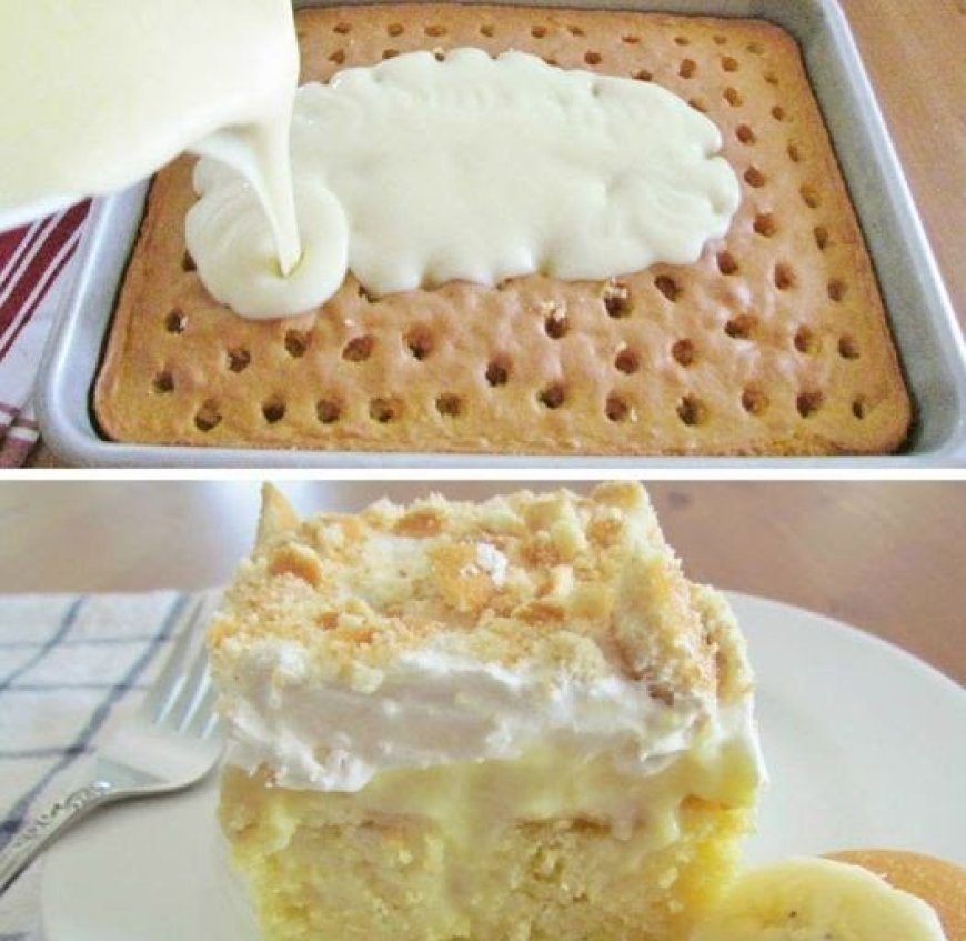 BANANA PUDDING POKE CAKE
