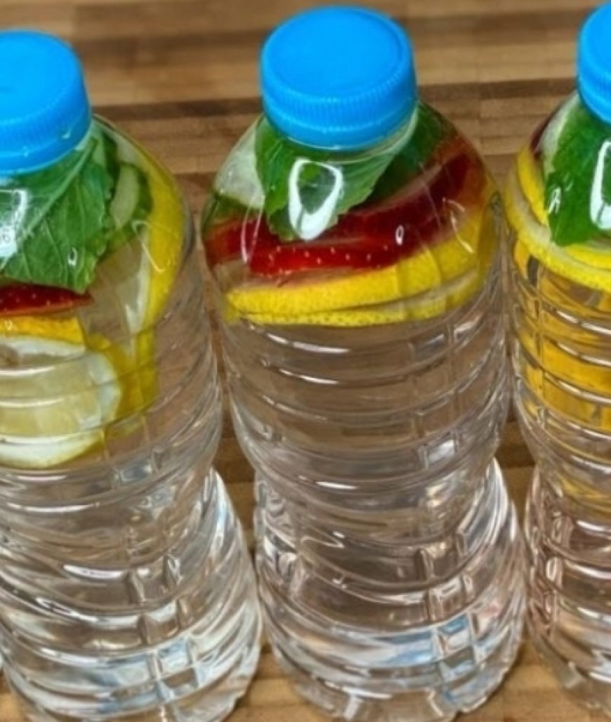 Refreshing Detox Water: Lemon, Strawberry, Mint, and Cucumber