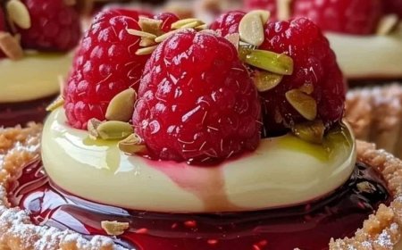 Raspberry White Chocolate Tarts Recipe