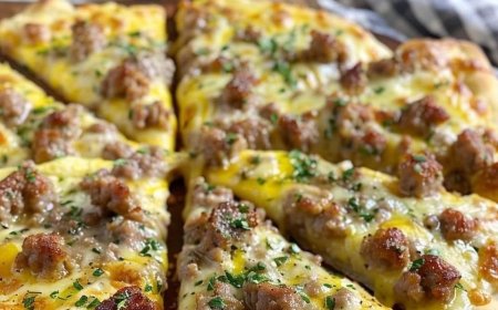 Breakfast Pizza with Sausage