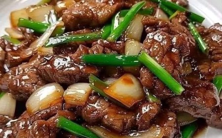 Chinese Beef and Onion Stir Fry