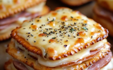 Ham and Swiss Cracker Melts Recipe