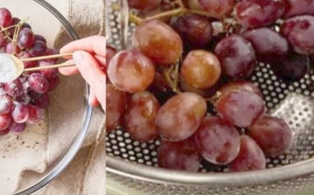 A Handy Trick to Thoroughly Clean Grapes and Remove Pesticide Residues