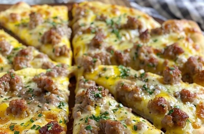 Breakfast Pizza with Sausage