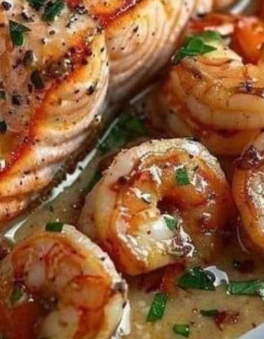 Spicy Cajun Salmon and Shrimp Delight