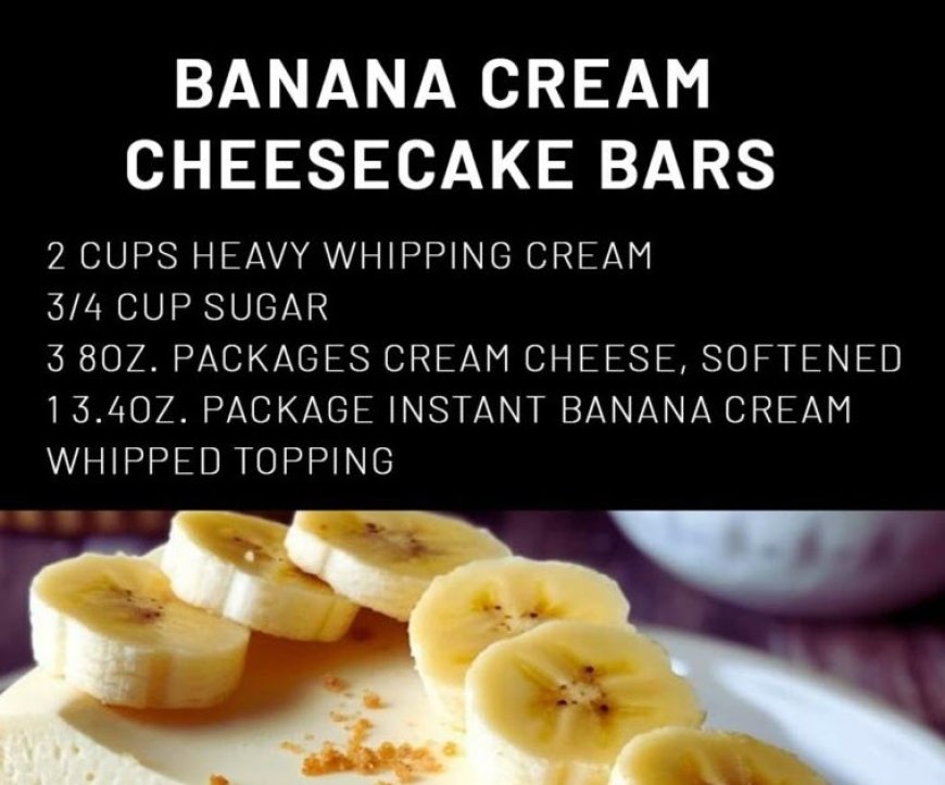 BANANA CREAM CHEESECAKE BARS