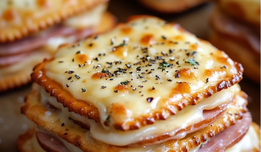Ham and Swiss Cracker Melts Recipe