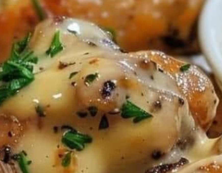 Creamy Garlic Parmesan Chicken Wings