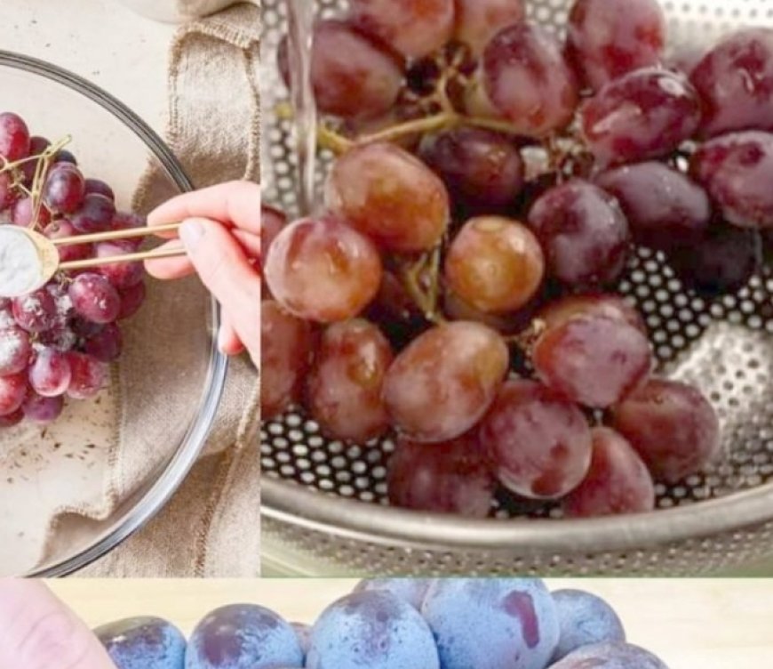 A Handy Trick to Thoroughly Clean Grapes and Remove Pesticide Residues