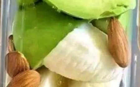 ALMOND ,BANANA, AVOCADO, MILK