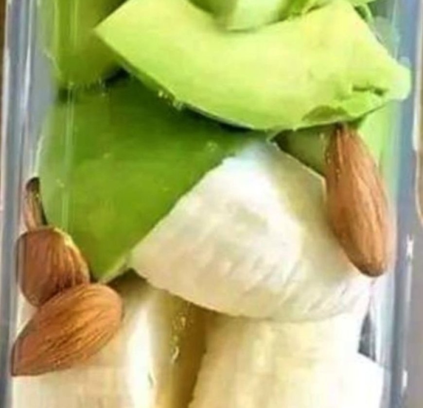 ALMOND ,BANANA, AVOCADO, MILK