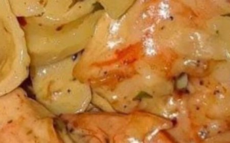 Shrimp Fettuccine For One