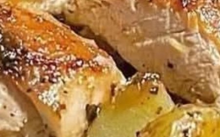 Chicken and Potatoes with Garlic Parmesan Cream Sauce