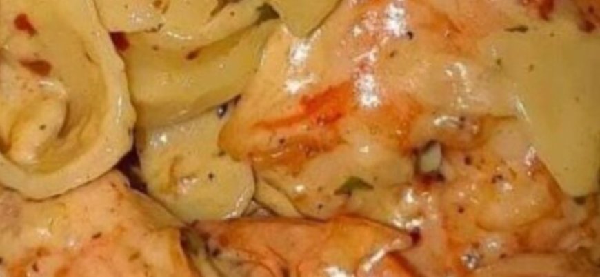 Shrimp Fettuccine For One