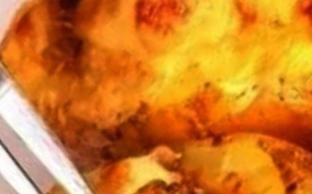 Potatoes filled with meat and cheese, baked twice