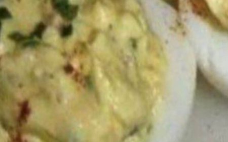 Bacon Cheddar Deviled Eggs