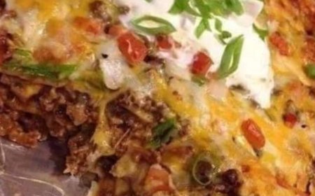 Walking taco casserole