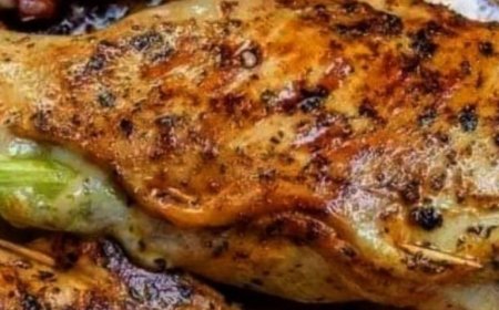 Chicken stuffed with asparagus