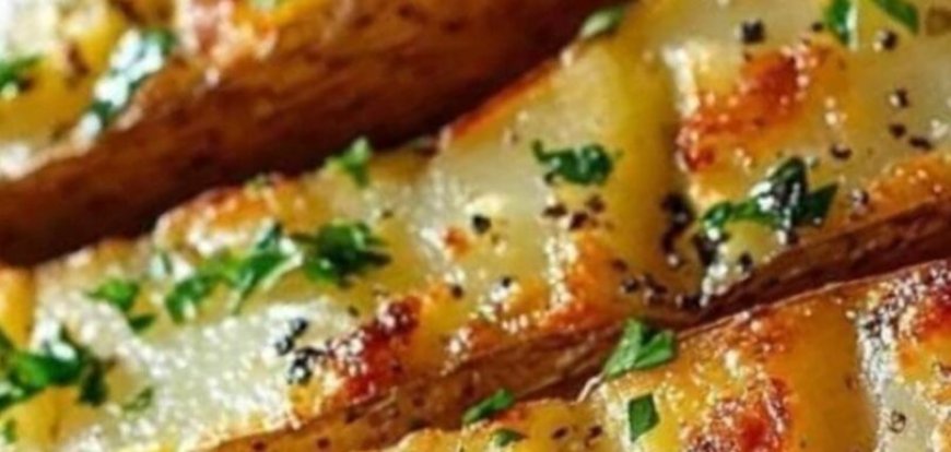 BEST EASY SHEET PAN SCORED POTATOES RECIPE
