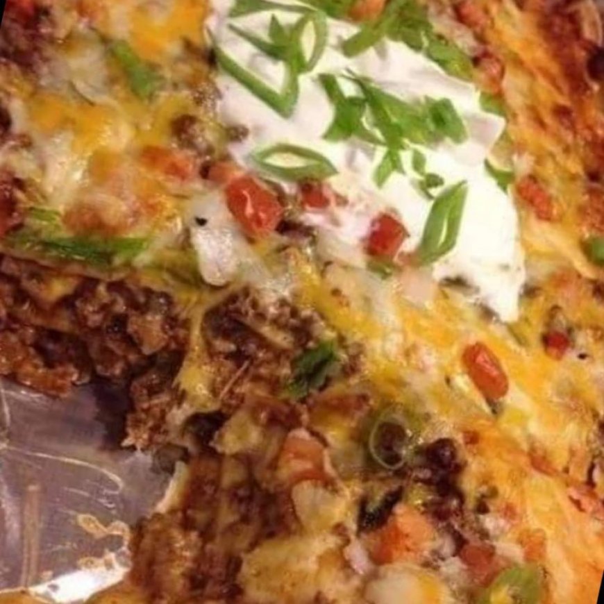 Walking taco casserole