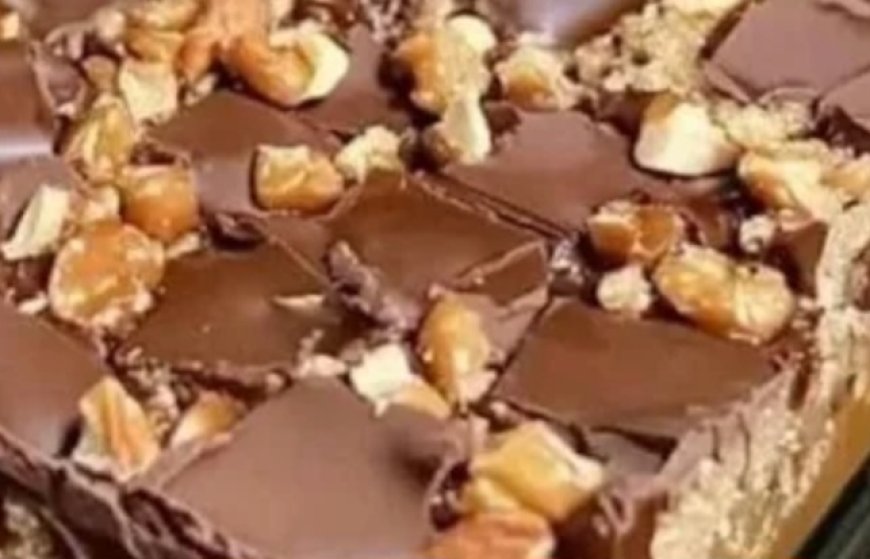 Caramel Chocolate Crunch Bars