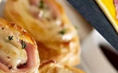 Ham and Cheese Puff Pastry Pinwheels