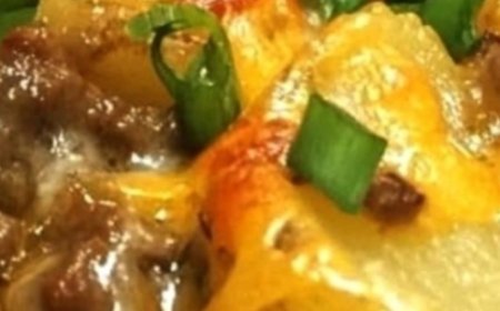 Ultimate Crockpot Cheesesteak Potato Casserole Recipe