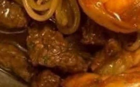 Shrimp and steak teriyaki noodles