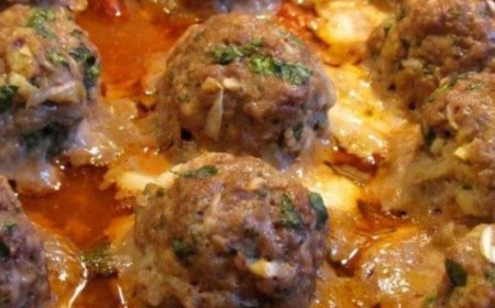 Baked Mozzarella Stuffed Meatballs