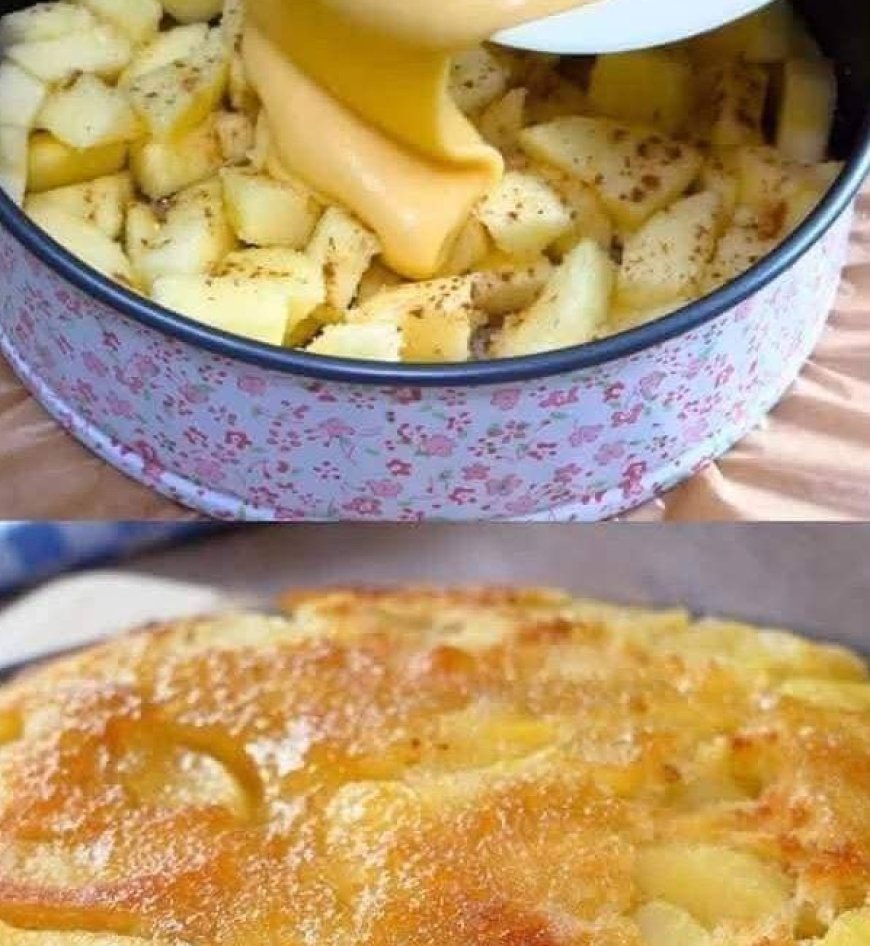 Fluffy Apple Cinnamon Cake with a Golden Crust