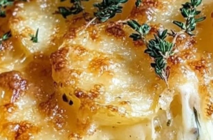 Crispy Parmesan and Gruyere Potato Gratin Recipe