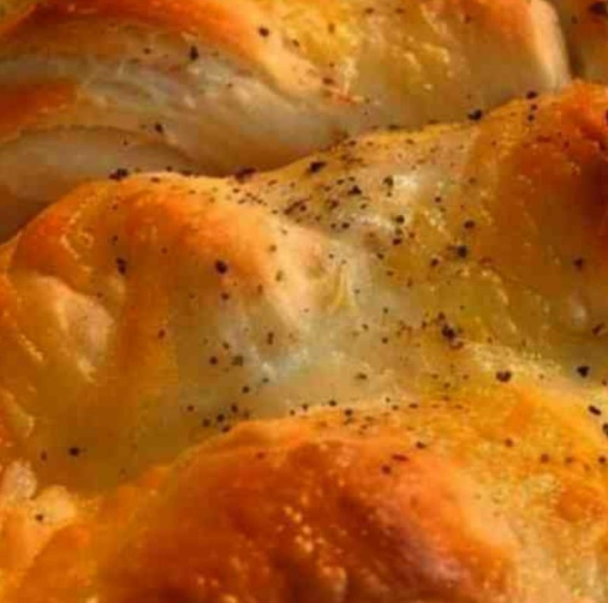 Chicken with French onion flavor baked in a bubbly casserole