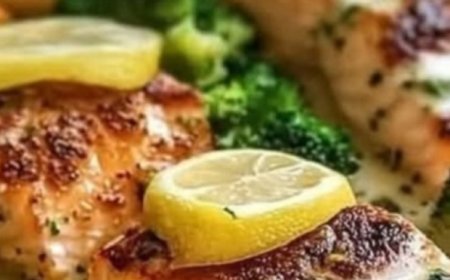Lemon Salmon with Crispy Potatoes and Broccoli