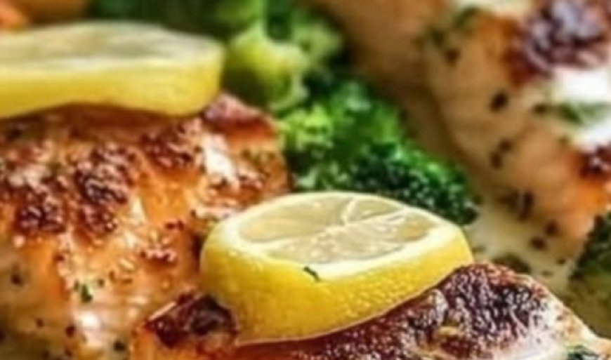 Lemon Salmon with Crispy Potatoes and Broccoli