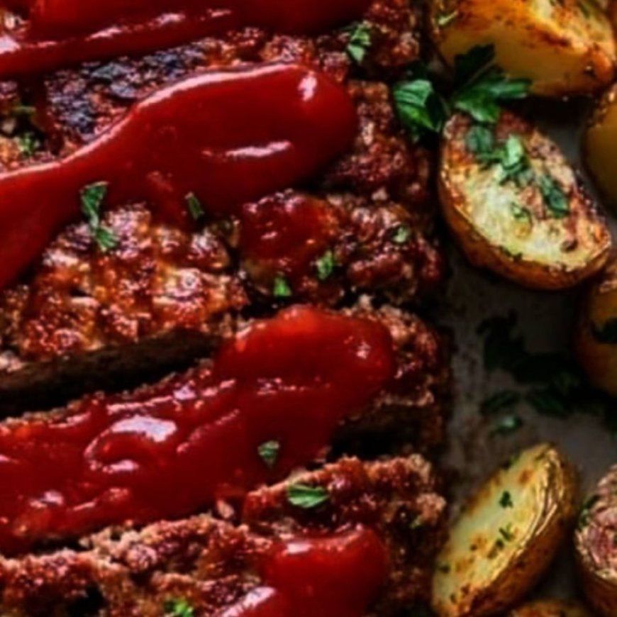 **Classic Meatloaf with Roasted Potatoes**