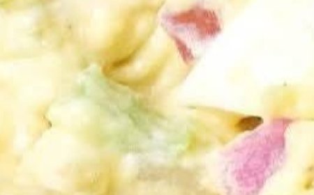 For the dressing, in a separate bowl mix the brown sugar, sweet pickle relish, mayonnaise, and mustard.