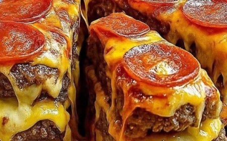 Ultimate Double Cheeseburger Pizza Stack